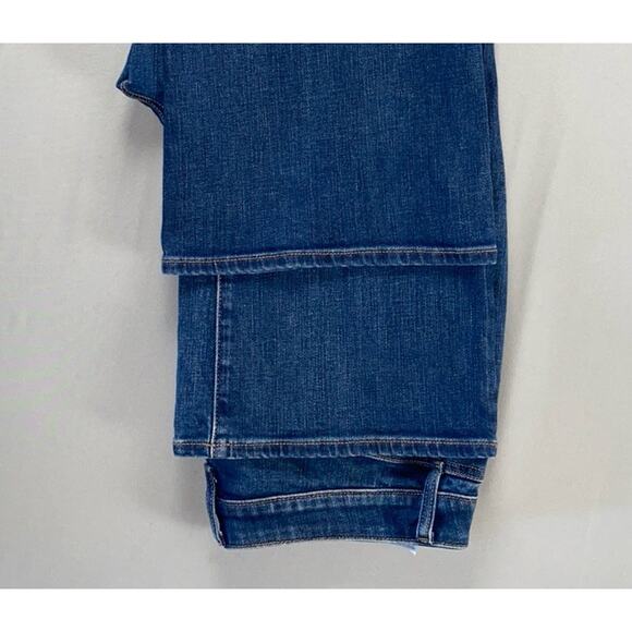 Chico's High Rise Flare Comfort Stretch Denim Jeans. Medium Wash, Women's 12R. - Picture 3 of 9